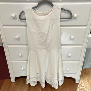 A-line white dress